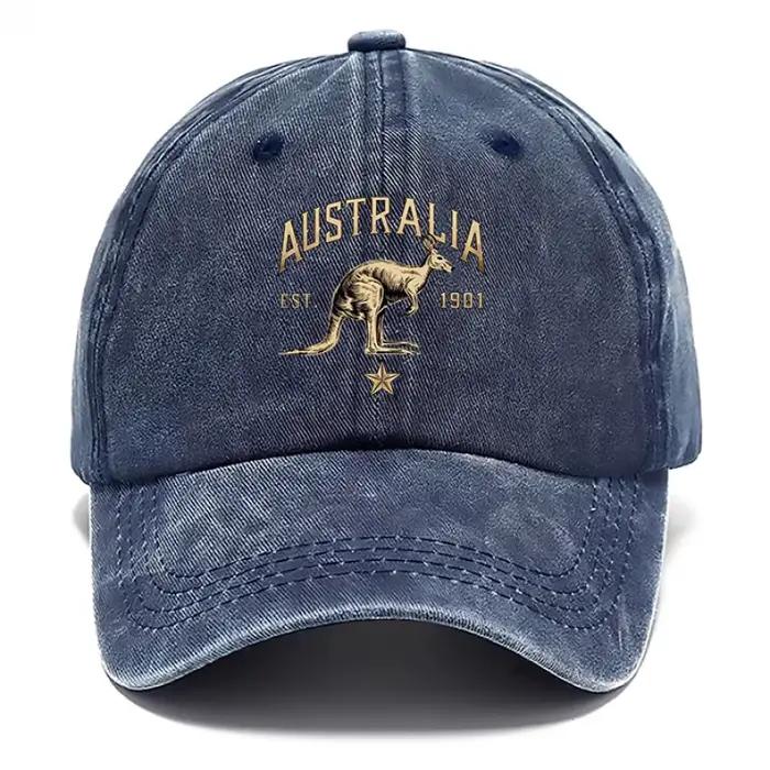 Une casquette à imprimé kangourou d'Australie