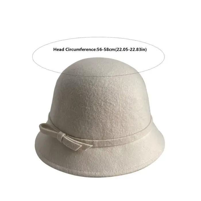 Chapeau formel en feutre Hepburnesque Vintage