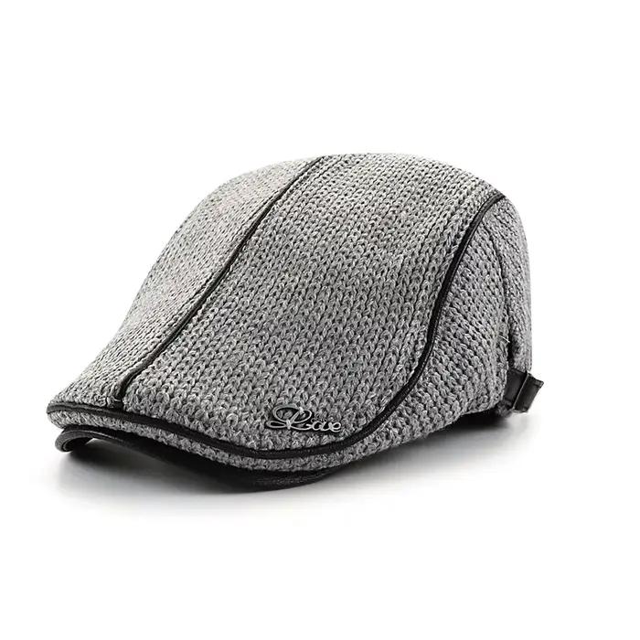Nouveau béret tricoté JAMONT en coton polyvalent pour hommes et femmes, bérets sport patchwork, 7 couleurs, quatre saisons, style anglais, cadeau idéal