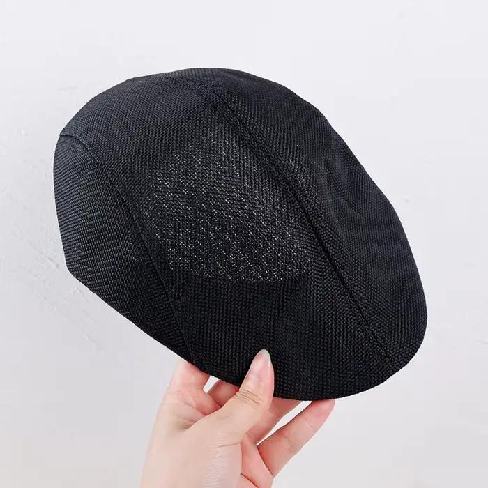 Chapeau décontracté pour hommes bérets coton chanvre casquettes pour printemps automne Cabbie casquette plate rétro