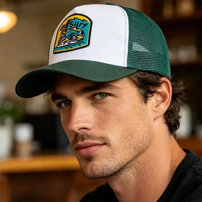 Nouvelle Casquette Trucker Unisexe Brodé en Maille