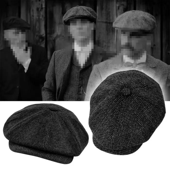 Casquettes de journal rétro pour hommes