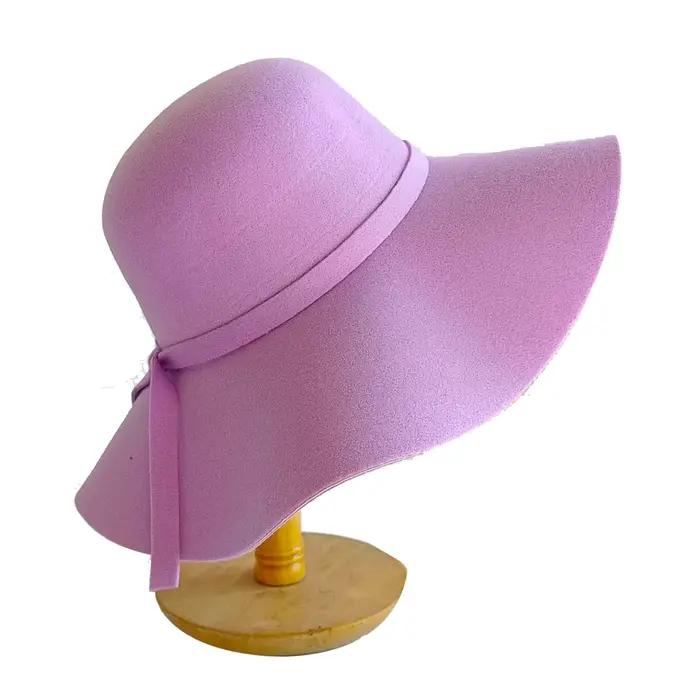 Chapeau dôme rose pour femme
