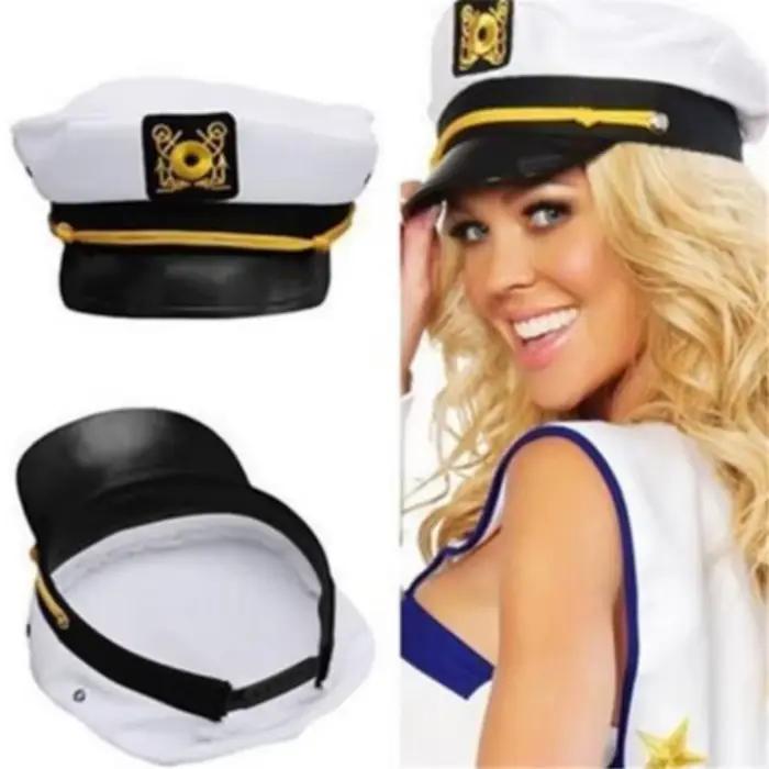 Chapeau blanc décoratif réglable