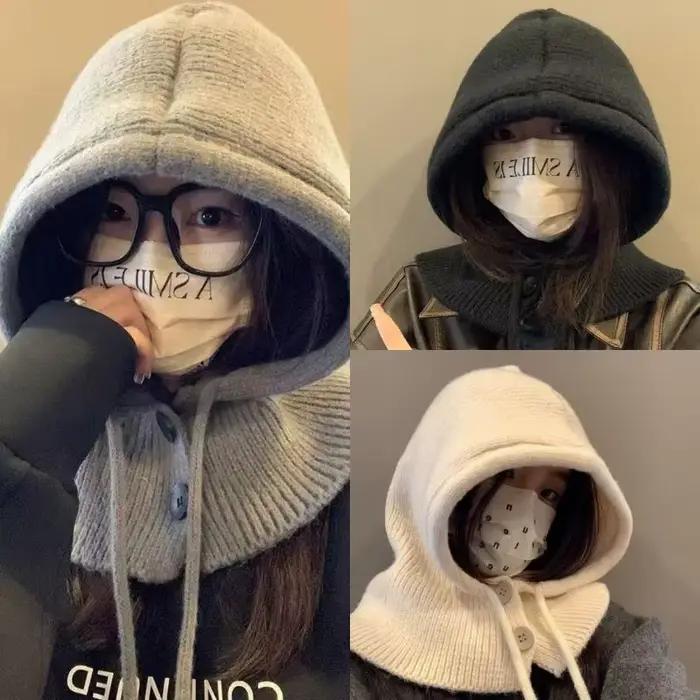 Cagoule écharpe intégrée pour femmes et hommes