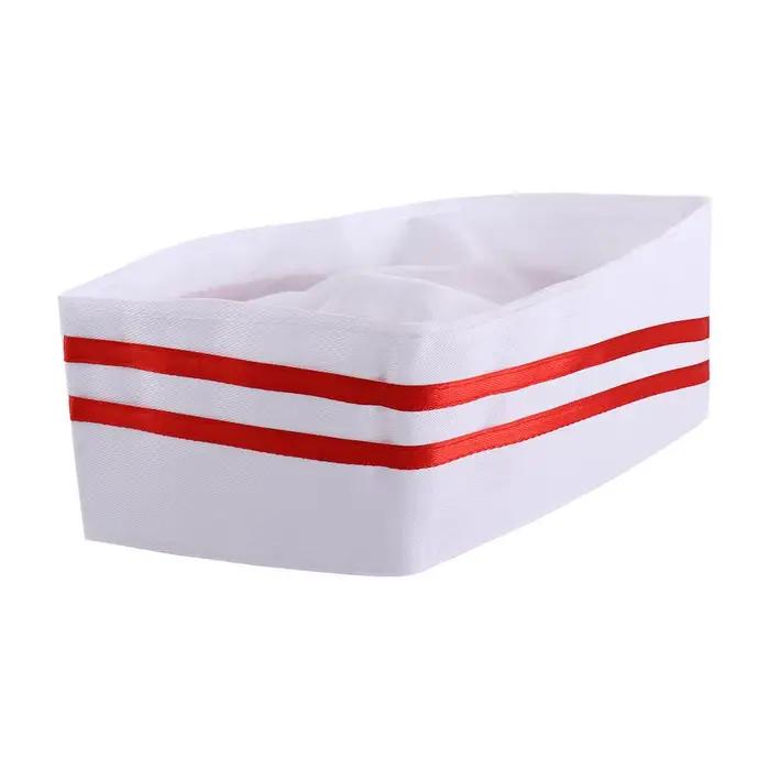 Casquette de cuisine en forme de bateau