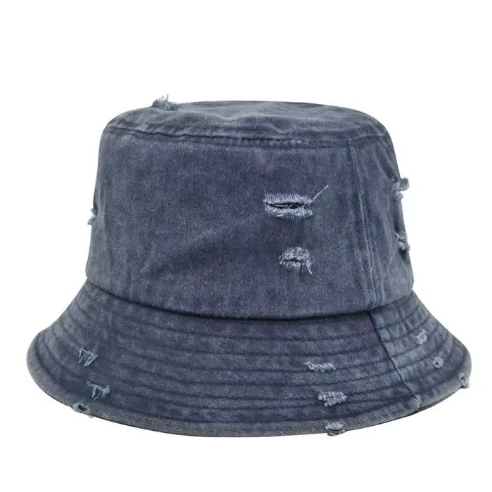 Chapeaux seau multicolores Vintage en détresse