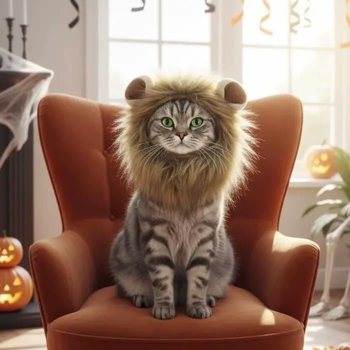 Chapeau de chat drôle fait à la main