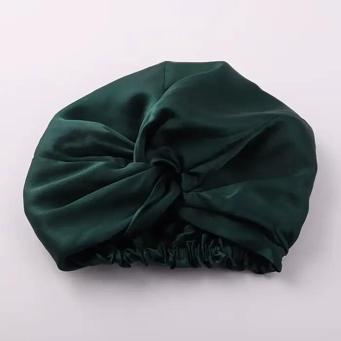 Bonnet de nuit en soie de mûrier 19 Momme pour femmes, bonnet de sommeil uni, soin des cheveux, livraison gratuite dans le monde entier, couleurs variées pour correspondre à votre style personnel ou intérieur, hypoallergénique, respectueux de l'environnement