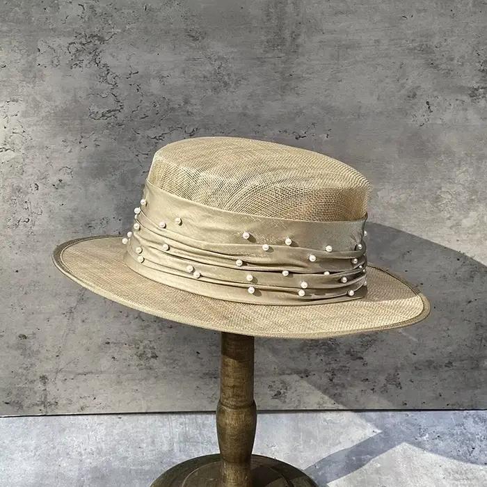 Chapeau d'été en lin pour femmes