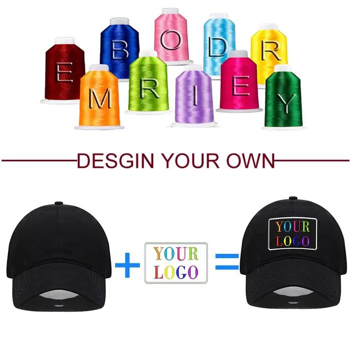 Casquette de baseball personnalisable avec logo brodé