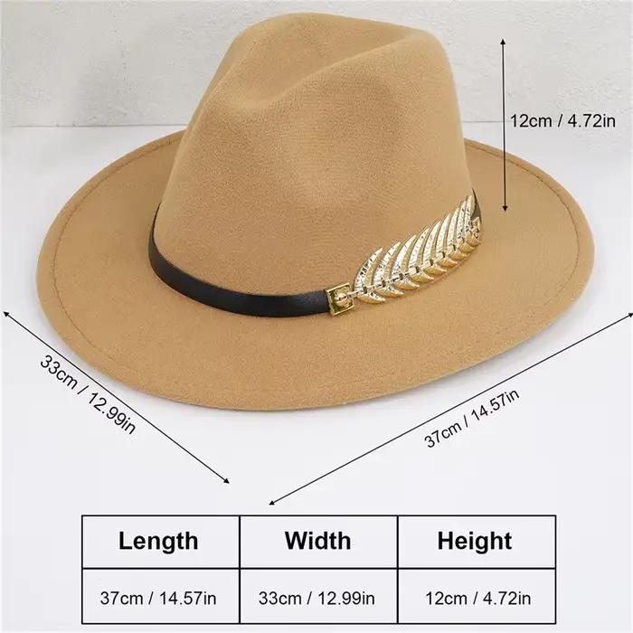 Chapeaux Fedoras britanniques en feutre vintage pour hommes et femmes