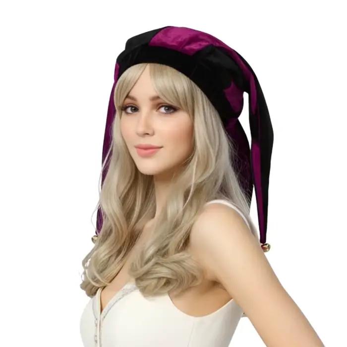 Chapeau de Cosplay de bouffon du moyen âge