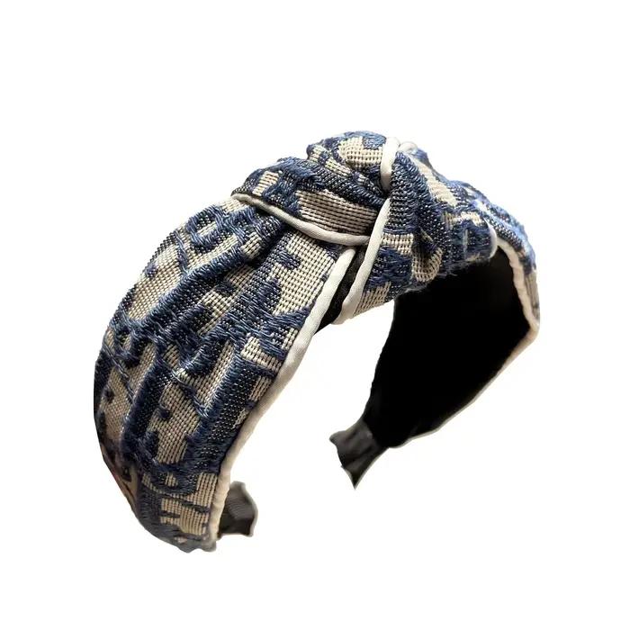 Bandeau rétro couleur Cowboy en tissu