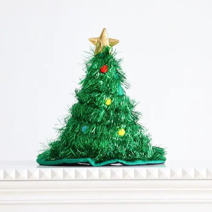 Chapeau de Noël amusant et brillant pour adulte