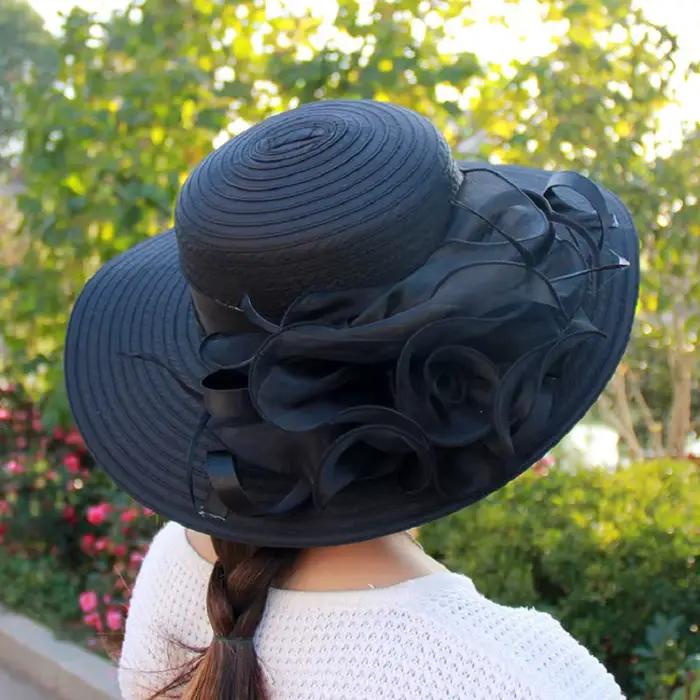 Chapeau d'église en maille pour femmes