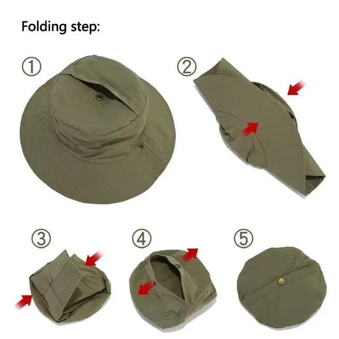 Casquettes de pêcheur à séchage rapide pour femmes et hommes