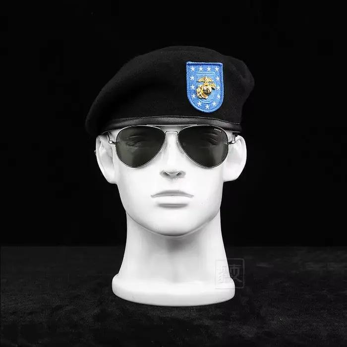 Béret en laine noire de l'armée américaine