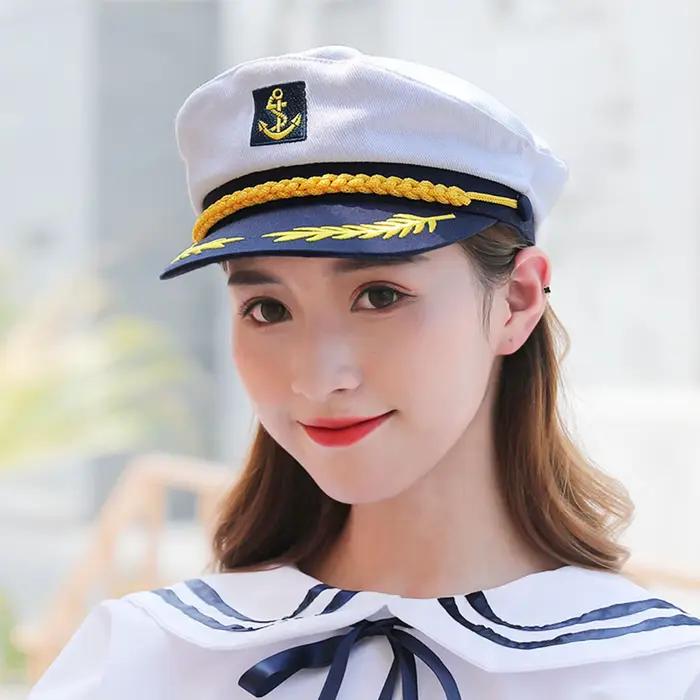 Chapeau de capitaine de marin de Yacht pour adultes