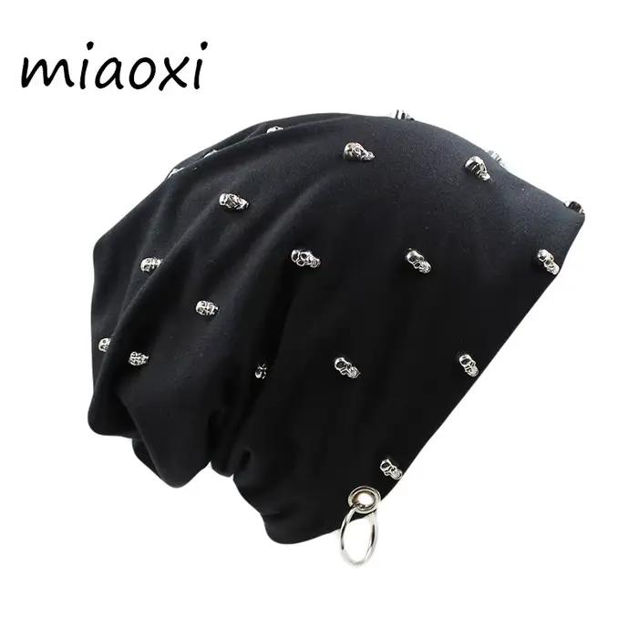 Nouvelle mode hommes femmes unisexe chapeau décontracté avec crâne cerceau marque chapeaux hiver chaud bonnets Skullies épais adulte Hip Hop Bonnet