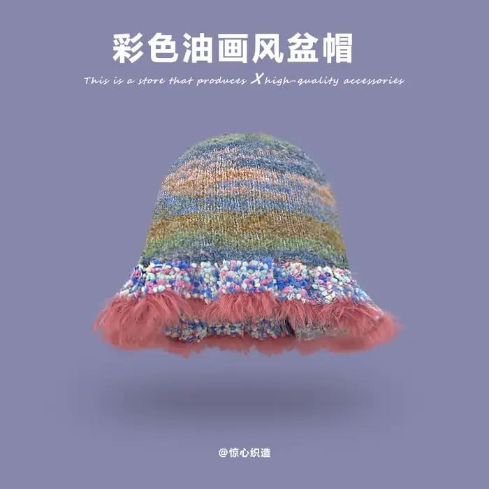 Chapeau seau en tricot pour femmes