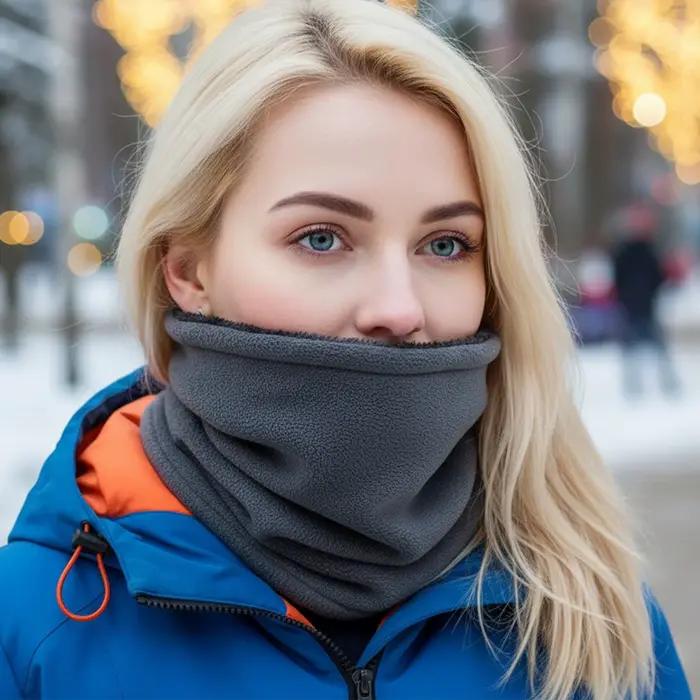 Cache-cou hiver moto chaud polaire cou extérieur plus
