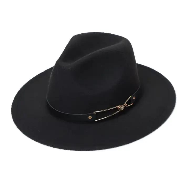 Chapeaux d'hiver en feutre Fedora pour hommes