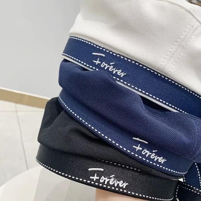 Béret japonais bleu et blanc