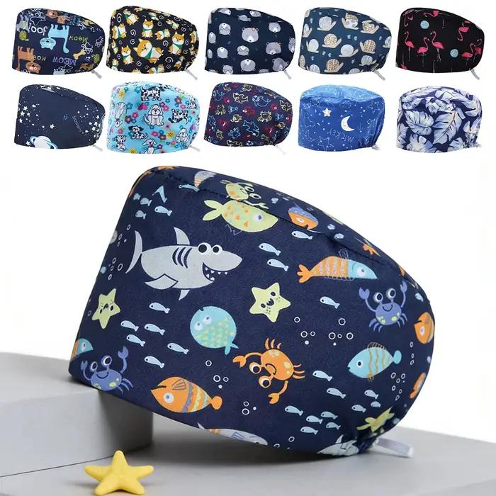 Bonnet de travail à motif requin pour hommes et femmes