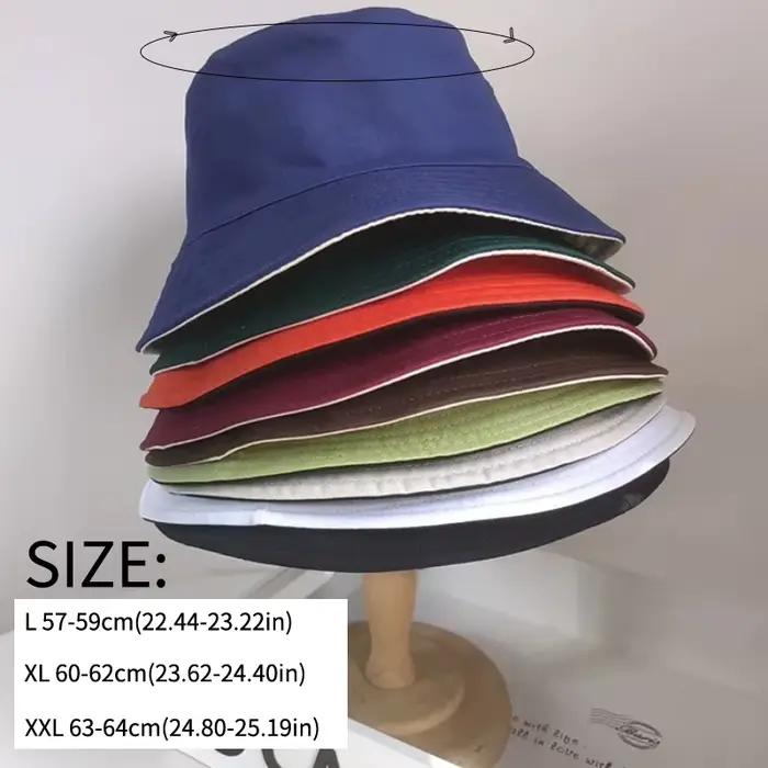 Chapeau seau 100% coton pour hommes et femmes