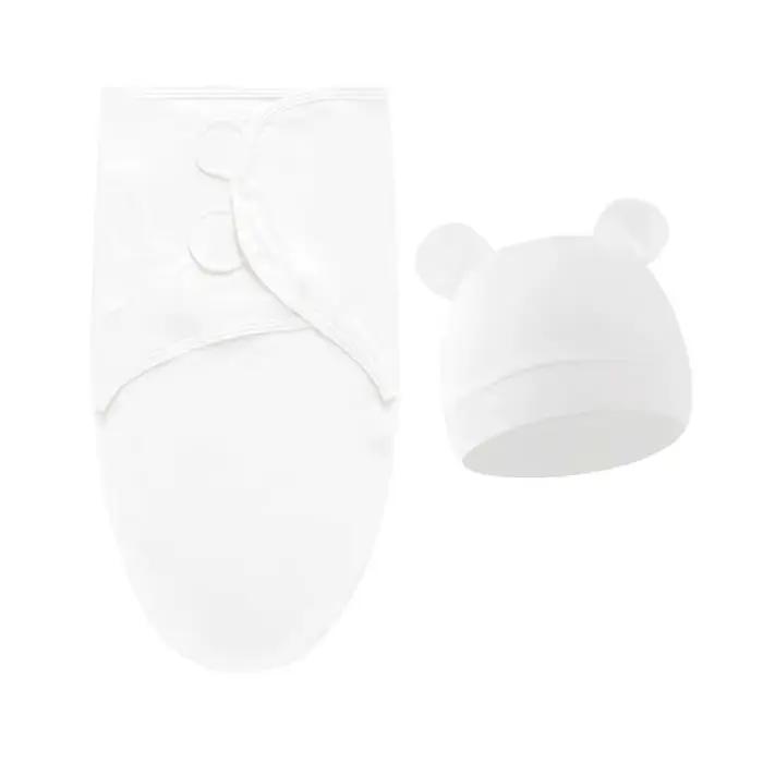 Ensemble de couverture et de chapeau pour bébé de 0 à 6 mois