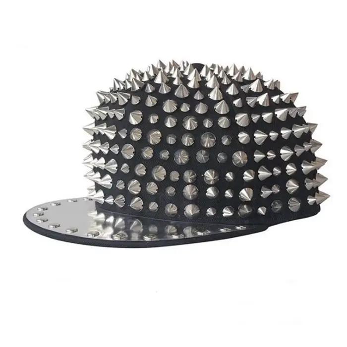 Nouveau Hip hop Punk Rock chapeaux pointes goujons Rivets casquettes de relance hommes printemps et automne
