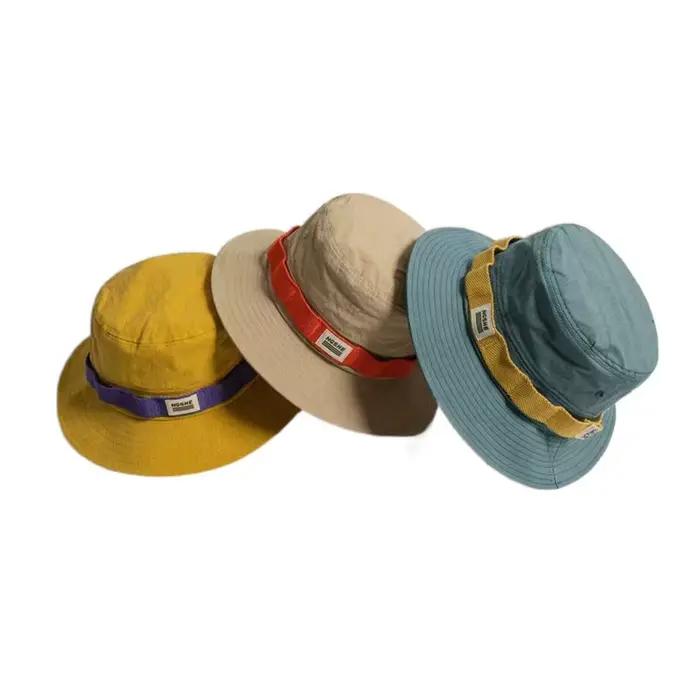 Chapeau de pêcheur Vintage contrasté de voyage pour hommes et femmes