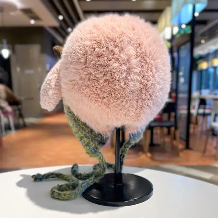 Chapeau coréen en peluche mignon