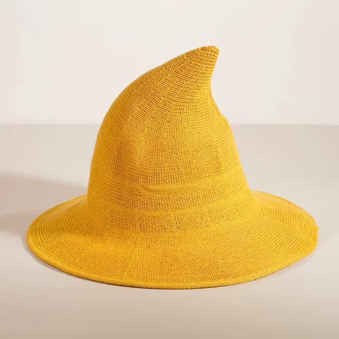 Chapeau de sorcier pointu pliable