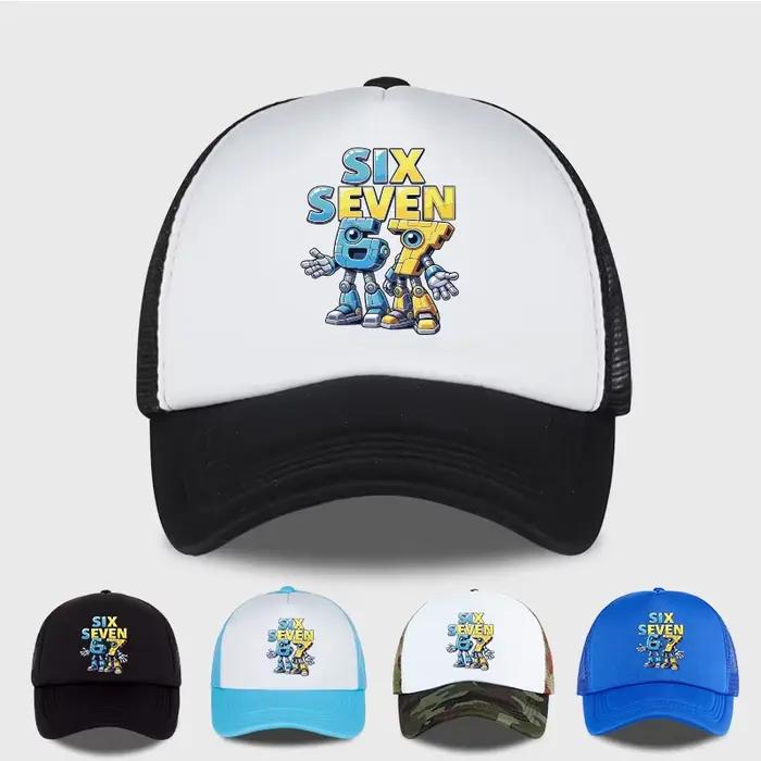 Casquette en maille avec imprimé robot Cute 67 : respirante