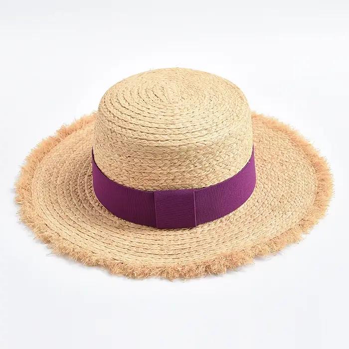 Chapeau de paille souple pour femmes