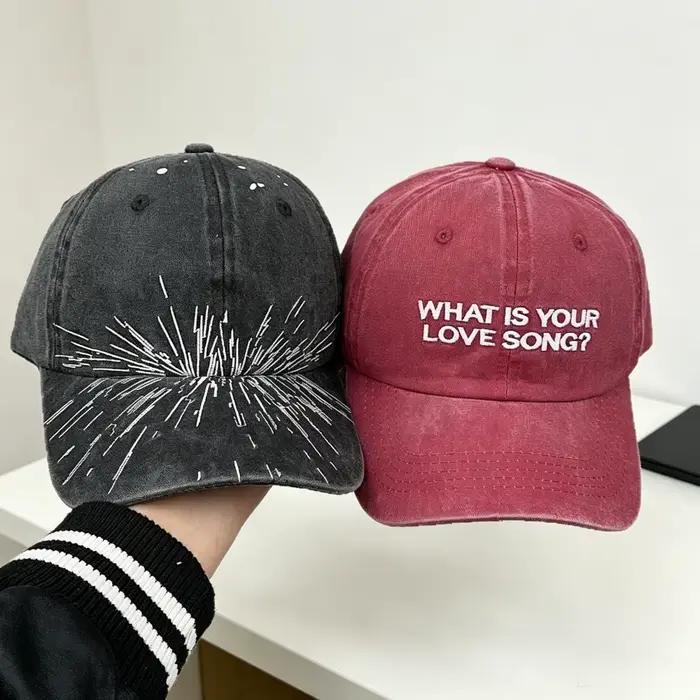 Casquette de baseball en coton délavé
