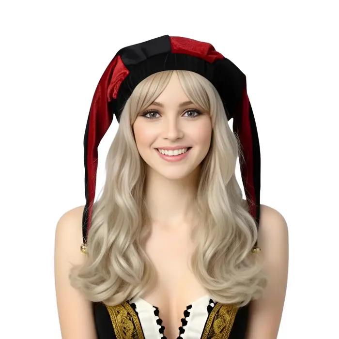 Chapeau de Cosplay de bouffon du moyen âge