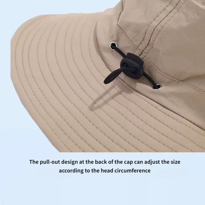 Chapeau de soleil d'été surdimensionné à large bord pour hommes