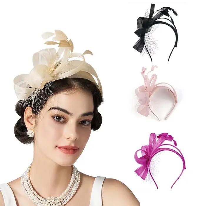 Bandeau de sauna à plumes pour la mariée