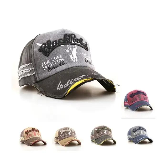 Chapeau de baseball à bordure rayée