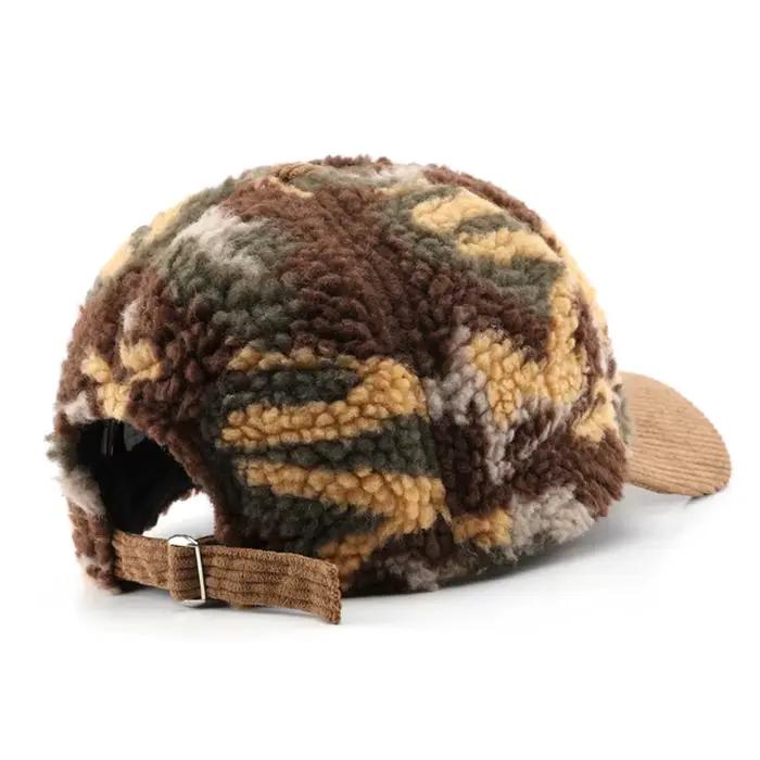 Casquette en velours côtelé camouflage de marque FS pour hommes