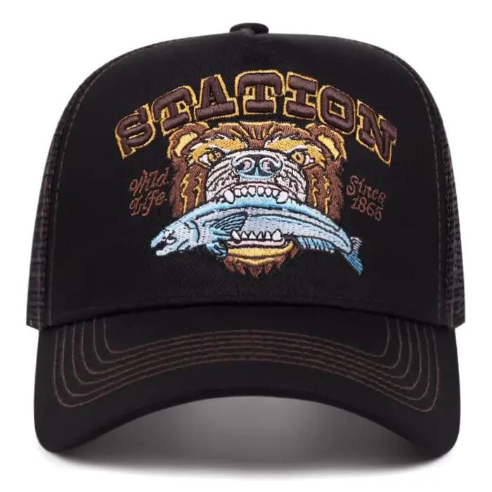 Casquette unisexe à motif de tête d'ours