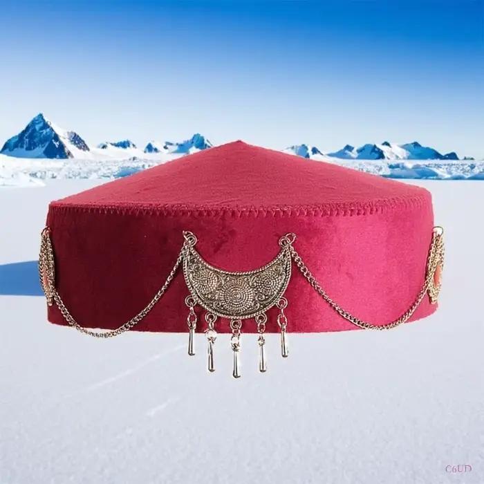 C6UD – chapeau ethnique kazakh élégant