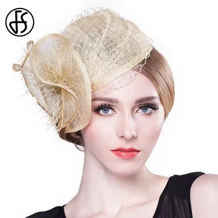 Chapeau de luxe abricot pour femmes