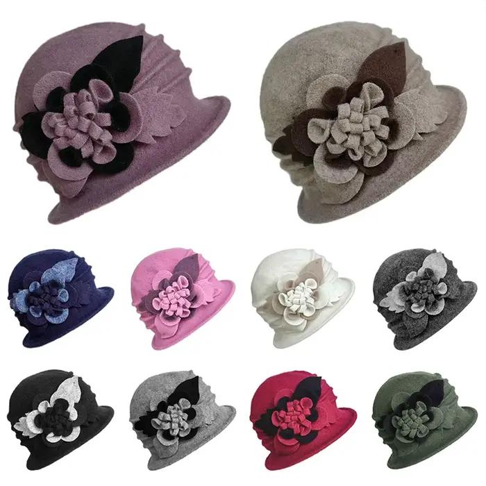 Chapeau de Cérémonie en Laine d'Agneau pour Femme