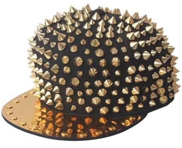 Nouveau Hip hop Punk Rock chapeaux pointes goujons Rivets casquettes de relance hommes printemps et automne