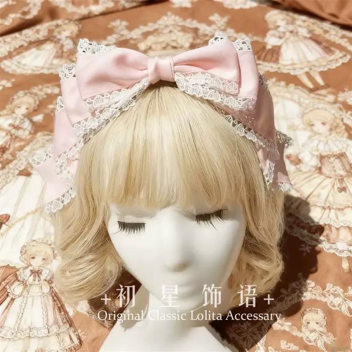 Bandeau Lolita Japonais Élégant à Grand Nœud