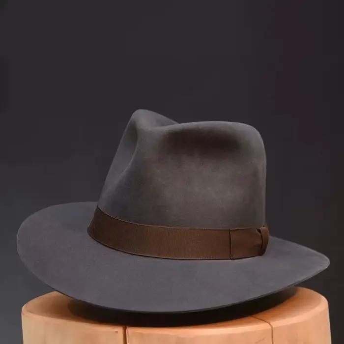 Chapeau Fedora en laine Vintage